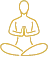 Icon eines meditierenden Menschen, es steht für den "body"