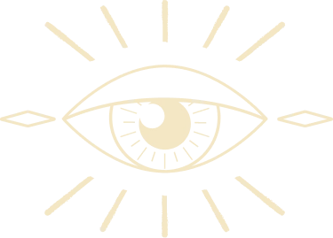 Symbolisches Auge mit Strahlen – alchemistisches Zeichen für Wahrnehmung & Raumenergetik